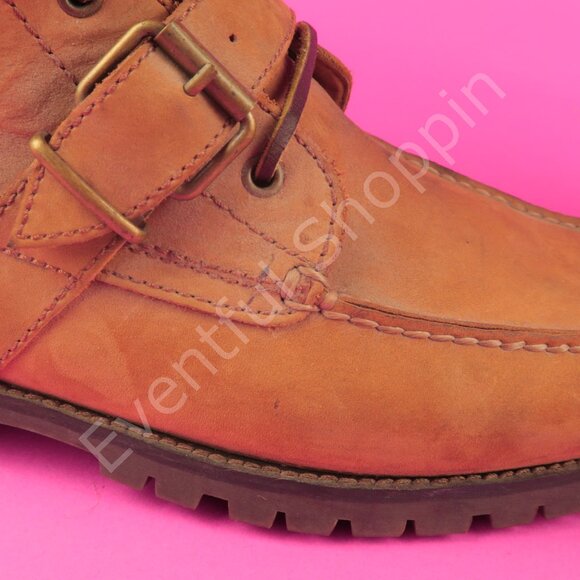 Polo Ralph Lauren Boots Mens 11D Brown Ranger Suede Buckle Strap - Picture 13 of 16